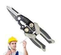 Outil Dénudeur De Fils,Pinces En Acier Inoxydable,Dénudeurs Électriques | Pour La Coupe L'Enroulement Le Serrage Le Cisaillement Le Sertissage Le Fendage Le Dénudage Et L'Usage