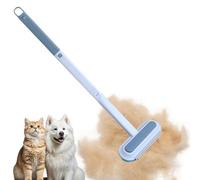 Outil d'épilation d'animaux - Brosse de nettoyage pour poils d'animaux de compagnie avec raclette | Extracteur de poils de chat réutilisable pour le linge | Balai de nettoyage extensible lavable avec