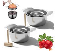 Outil d'épluchage de grenade, éplucheur en acier inoxydable 304 avec bol, extracteur d'Aril, éplucheur de légumes pour la maison et le magasin de fruits, facile à nettoyer, modèle 2026