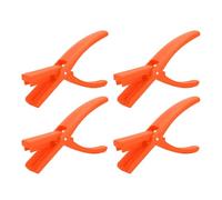 Outil d'épluchage d'écrevisses, économie d'effort, décortiqueur de crevettes manuel, outil de fruits de mer pour restaurant domestique en plastique 15x9cm 4 pièces (Orange)