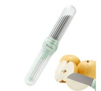 Outil d'éplucheur orange, chasseur de fruits en acier inoxydable à double tête | Poire, orange, coupe-carotte de pomme de terre double pour outil de pique-nique