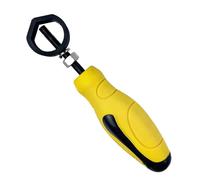 Outil d'estampage en acier au carbone avec poignée absorbant les chocs - Porte-tampon de marquage pour gaufrage précis du cuir