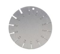 Outil d'évaluation de la taille en métal léger pour les ingénieurs de lignes électriques et les luthiers avec outil de jauge de fil en acier inoxydable précis de 2 mm