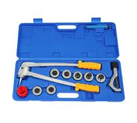 Outil d'évasement de coupeur de Tube d'expansion de Tube manuel pour 10-28mm ou 3/8 "~ 1-1/8" Kit dispositif d'extension d'expansion d'expansion de tuyau pour tuyaux 0,4-1,1 pouces Bleu