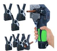 Outil D'évasement Excentrique Kit d'évasement de Tubes sans Fil, évaseur de Tubes 1/4"-3/4" avec éclairage LED, Batterie Lithium 2200 mAh, évasement Excentrique à 45° pour Tubes en cuivre/al