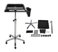 Outil D'Extension de Cheveux Plateau Chariot Hauteur Ajuster Portable Barbier Chariot Porte-Outil Support Perruque Outil Extension de Cheveux Chariot pour Salon de Coiffure