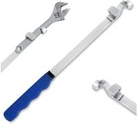 Outil d'extension de clé à molette, 385 mm, levier supplémentaire, clé d'extension pour clé à molette, extension de clé, extension de clé, extension de clé offset Wrench (bleu)