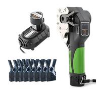 Outil d'extension de tuyau, extenseur de tube automatique, outil d'évasement excentrique de tuyau à 45°, métrique et impérial 2 en 1 - Convient pour cuivre souple/aluminium/cuivre jaune - 5 pinces de