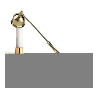 Outil d'extinction de bougie - Silencieux conique plaqué - Accessoire d'éclairage décoratif - Capuchons de main anti-parfum - Protection de la tige polie - Plateau de table pour chambre familiale et W