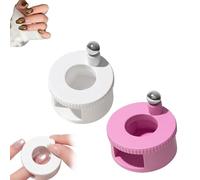 Outil d'extraction automatique de perles de verre œil de chat, aimant œil de chat rotatif à 360 °, force magnétique uniforme pour un bricolage facile, effets yeux de chat brillants (2 pièces, rose +