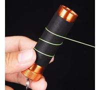 Outil d'extraction de ligne de pêche avec 2 sections pour tirer en toute sécurité la ligne accrochée et protéger pendant l'attachement du crochet (orange)