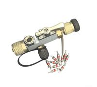 Outil d'extraction de noyau de valve 5/16" avec verre de visualisation et aimant, outil de changement en alliage de cuivre sans perte de réfrigérant, pour climatiseurs R32 R410A (B)