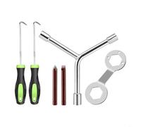 Outil d'extraction de ressort de machine à laver Ouverture 150 mm - Pince à ressort de serrage inoxydable pour joint de porte 4986ER0004F - Outil de démontage de ressort de cuve intérieur/extérieur en