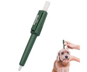 Outil d'extraction de tiques pour animaux de compagnie, 11,4 x 1,5 cm, unité de prise en main portable avec système de précision, accessoire de soin des animaux pour un usage quotidien, accessoires de