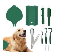 Outil D'extraction De Tiques pour Chien,Kit Anti Puces Et Tiques pour Animaux Domestiques - Portable pour Maison, Voyages et Foyers Multi-Animaux