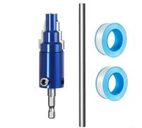 Outil d'extraction de tuyau cassé, clé à tuyau interne 3 en 1 pour PVC PEX CPVC, ensemble de forets avec tige hexagonale pour démontage de raccords rouillés cassés 4 mm 6