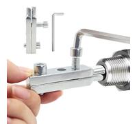 Outil d'extraction de tuyau cassé, extracteur de vis dénudé avec clés, outil de retrait facile de robinet cassé pour tuyau d'eau de robinet endommagé de 1,3 cm et 1,9 cm (argenté)