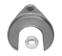 Outil d'extraction d'essieu de roue avant avec ouverture de précision de 48 mm pour démontage de poulie articulaire derrière le coffre intérieur (argenté)