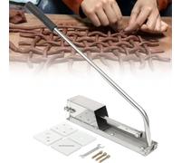 Outil d'extrusion d'argile en acier inoxydable, extrudeuse murale pour pâte à sucre avec 4 modules, coupe-argile polymère pour poterie, machine à boue en argile souple en céramique