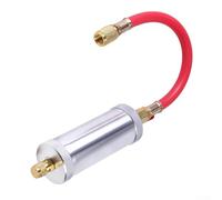 Outil d'injection d'huile de compresseur pour systèmes R134A avec coupleur rapide et intégration de colorant fluorescent (rouge)