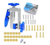 Outil d'insertion d'aiguille 2 en 1 pour vélo, alliage d'aluminium, outil d'insertion de tuyau hydraulique avec coupe-tuyau de frein, compatible avec tuyau de frein à disque