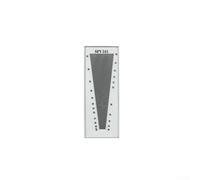 Outil d'inspection textile Oscilloscope avec lentille en verre - Règle de densité pour mesure de chaîne et de trame de laboratoire scolaire 26-100 TPI (SFY241)