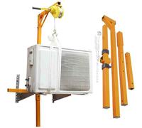 Outil d'installation CVC Robuste, capacité de Charge de 300 kg, Corde de Levage de 30 m, treuil Manuel, Support de climatisation en Acier au Carbone, triphasé, 150 kg, co