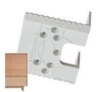 Outil d'installation de charnière, gabarit de charnière de porte magnétique avec de limite de 2 mm, dispositif de fixation de positionnement rapide pour portes intérieures de salle de bain