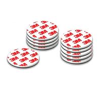 Outil d'installation de détecteur de fumée magnétique, 10 tampons adhésifs 70 mm