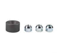 Outil d'installation de goujons de roue noir pour voitures et camions légers, construction en fer avec roulement rotatif pour réduire le couple, kit complet de presse de boulons pour une fixation sûre