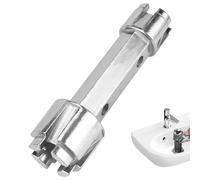 Outil d'Installation de Lavabo Multifonction - Clé d'Évier à Double Extrémité pour Bonde et Vidange - Acier Inoxydable et Alliage Forgé - Pour Baignoire