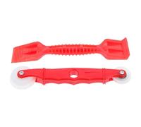 Outil D'installation D'écran Rouleau et Pelle, Kit de Réparation | Plastique Rouge, Tige de Pose Incluse, pour Joints de Porte et Maintenance Résidentielle