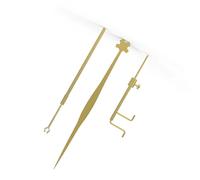 Outil D'installation Et De Réparation D'ensemble D'âmes De Violon 1/8 Accessoires(Gold,3pcs)