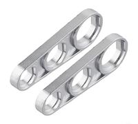 Outil d'installation et de retrait d'aérateur en alliage de zinc pour buses de robinet standard avec fentes plates de 16 mm, 18 mm, 20 mm, 22 mm, 24 mm, 28 mm (2 pièces)