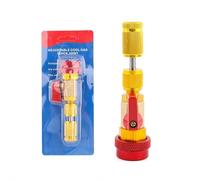 Outil d'installation et de retrait rapide du noyau de valve R134A R12 Kit d'outils for démontage rapide de noyau de valve R134A R12, haute et basse pression, for R134, anti-retour rapide(Red)