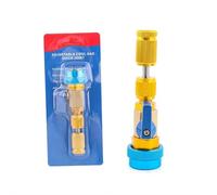 Outil d'installation et de retrait rapide du noyau de valve R134A R12 Kit d'outils for démontage rapide de noyau de valve R134A R12, haute et basse pression, for R134, anti-retour rapide(Blue)