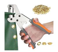 Outil d'installation portable - Pince manuelle sans effort pour œillets, boutons, rivets et boucles sur cuir et tissu - Outil à main en acier inoxydable (A)