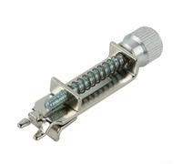 Outil d'intonation de précision pour guitare, selles de chevalet de trémolo, avec clé à double extrémité pour verrouillage simultané des cordes et contrôle par vis de montage (argenté)