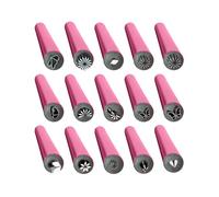 Outil D'ongle De Tampon - D'estampage, Utilise Largement L'ensemble De Stylo À Empreinte | Ensemble De Fournitures D'art Nail 15x Avec Modèles Floraux Pour Filles, Kit De Rapide Pour
