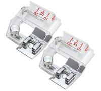 Outil d'ourlet | Pied-de-biche pour ourlet roulé 5-20 mm, ruban de biais réglable, pied reliure pour machines à coudre, large compatibilité, ruban biais pour la plupart des machines à coudre
