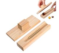 Outil d'ouverture de châtaignier avec poignée antidérapante, casse-noisette ergonomique en bois, outil manuel pour éplucher facilement les noix et le lotus, prise en main confortable et design pour