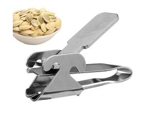 Outil d'ouverture de citrouille, écumeur de noix de pin, coquillage en acier inoxydable, grand ouvre-boîte, 3,7 x 6,9 cm, ce qui en fait un outil idéal pour les graines de tournesol, les noix de pin