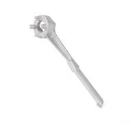 Outil d'ouverture de clé à tambour en alliage d'aluminium pour fûts en acier de 190 litres - Design hexagonal à double extrémité (3,8 cm et 5,1 cm) avec poignée ergonomique en soie, résistante à la