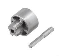 Outil d'ouverture de filetage de tuyau d'eau PPR de 2 po ou 1,9 cm pour filetage interne et externe - Embout extenseur de tuyau en acier au carbone pour plombiers, (/2")