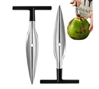 Outil d'ouverture de noix de, 2 pièces ouvre-noix en acier inoxydable 6, 4x3, 2 - Outil facile à utiliser pour l'eau douce verte jeune thaïlandaise, gadget cuisine