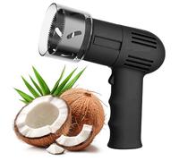 Outil d'ouverture de noix de coco avec grattoir et protection de lame, foret de trou de 6 cm, clé pour ouvrir la noix de coco rapidement et en toute sécurité