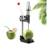 Outil d'ouverture de noix de coco, hauteur réglable en hauteur avec poignée, base en métal robuste pour un usage domestique et commercial