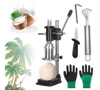 Outil d'ouverture de noix de coco, perceuse manuelle pour jeunes noix de coco vertes, ouvre-trou facile et sans effort, usage commercial et domestique, ouverture de 6 cm