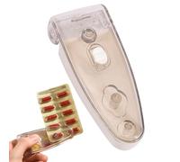 Outil d'ouverture de pilules pour infirmières | Boîte de tablette portable | Outil de perforation sans contact - pour les personnes âgées, les voyages, la maison, l'hôpital, la pharmacie, les soins de