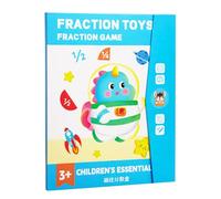 Outil éducatif mathématique - Carreaux de fractions et cercles de fractions - Jeu de puzzle pour étudiants d'âge préscolaire - Outils pédagogiques pour enfants